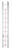 Werner 20 ft. H X 16 in. W Aluminum Extension Ladder Type III 200 lb