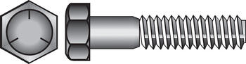 HILLMAN 3/8 in. Dia. x 3-1/2 in. L Heat Treated Zinc Steel Hex Head Cap Screw 50 box