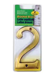 Hy-Ko Brass Brass Plated Number Nail-On 2 4 in.