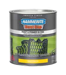 Hammerite Rust Cap Indoor and Outdoor Smooth Bright Yellow Alkyd-Based Metal Paint 1 qt