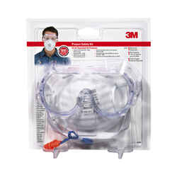 3M Safety Glasses Clear Lens Clear Frame 1 pc.