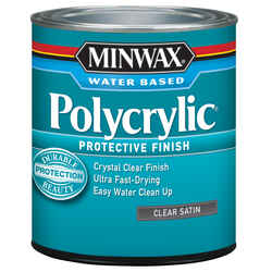 Minwax Indoor Clear Satin Polycrylic 0.5 pt. Satin