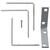 Ace 2-1/2 in. H x 3.75 in. W x 2-1/2 in. D Galvanized Steel Inside L Corner Brace