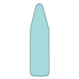 Homz 15 in. W x 55 in. L Cotton Ironing Board Cover Light Blue Solid