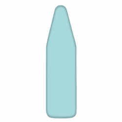 Homz 15 in. W x 55 in. L Cotton Ironing Board Cover Light Blue Solid