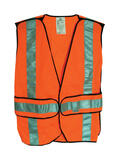 3M Scotchlite Reflective Polyester Mesh Velcro Safety Vest with Reflective Stripe One Size Fits