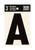 Hy-Ko 3 in. Black Vinyl Self-Adhesive Letter A 1 pc.