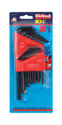Eklind Tool .050 to 5/16 SAE Long and Short Arm Hex L-Key Set 18 pc. Multi-Size in.