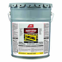 Ace Rust Stop Indoor and Outdoor Gloss Safety Yellow Rust Prevention Paint 5 gal. Interior/Ext