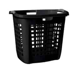 Sterilite Laundry Basket Black Plastic