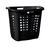 Sterilite Laundry Basket Black Plastic