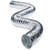 Deflect-O Jordan 25 ft. L x 4 in. Dia. Dryer Vent Duct Aluminum Silver/White