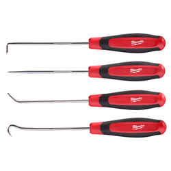 Milwaukee 4 pc. Hook and Pick Set 8 in. Chrome-Plated Steel