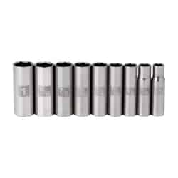 Craftsman 1 in. x 1/2 in. drive SAE 6 Point Socket Set 9 pc.