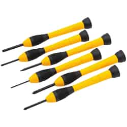 Stanley 6 pc. Precision Screwdriver Set Assorted in. Alloy Steel