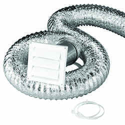 Ace 5.75 in. L x 6.313 in. Dia. Aluminum Vent Kit Silver/White