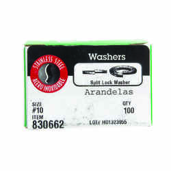 HILLMAN Stainless Steel Split Lock Washer 10 each No. 10 Dia.