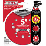 Diablo 5 in. Ceramic Blend Hook and Lock Sanding Disc 180 Grit Very Fine 4 pk