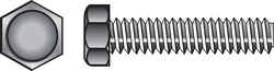 HILLMAN 3/8 in. Dia. x 2-1/2 in. L Zinc Plated Steel Hex Tap Bolt 50 box
