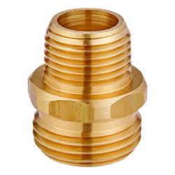 Ace 3/4 in. MHT x 1/2 in. MPT Brass Threaded Double Male Hose Adapter