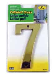 Hy-Ko Brass Gold 7 Number Nail-On 5 in.