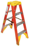 Werner 4 ft. H X 19.88 in. W Fiberglass Step Ladder Type IA 300 lb. cap.