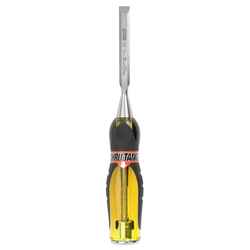 Stanley FatMax Thru-Tang 3/8 W x 9 in. L Steel Wood Chisel Yellow 1 pc.