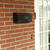 Gibraltar Townhouse Wall-Mounted Black Mailbox 15-1/8 in. L x 4-3/8 in. W x 15-1/8 in. L x 6-1/