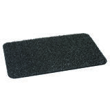 GrassWorx Gray Polyethylene Nonslip Door Mat 30 in. L x 18 in. W