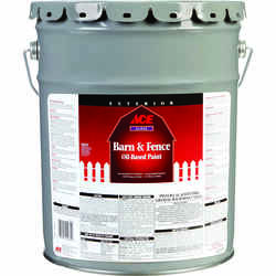 Ace Gloss White Barn and Fence Paint 5 gal. Oil-Based