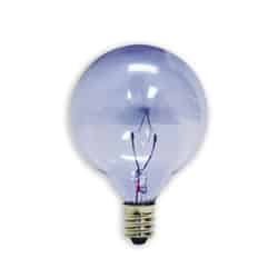 GE Lighting Reveal 40 watts BA9.5 Incandescent Bulb 240 lumens White 2 pk Globe