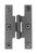 Acorn 1-13/16 in. W x 3 in. L Smooth Black Iron H Hinge 2 pk