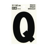 Hy-Ko 3 in. Vinyl Black Letter Self-Adhesive Q Reflective