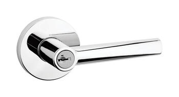 Kwikset Milan Polished Chrome Steel ANSI/BHMA Grade 2 1-3/4 in. Entry Lockset