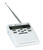 Midland Weather Alert Radio with Alarm Clock Digital Battery White