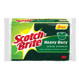 Scotch-Brite Heavy Duty Sponge For Pots and Pans 4.5 in. L 3 pk