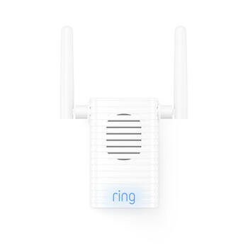 Ring White White Metal/Plastic Wireless Doorbell Chime Extender