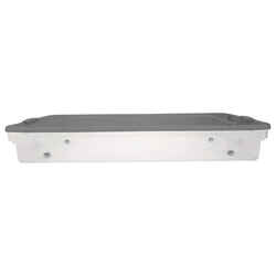 Homz Latching 6-1/8 in. H X 40 in. W X 20 in. D Stackable Storage Box