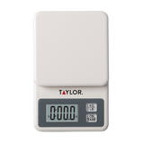 Taylor White White Kitchen Scale 11 Weight Capacity Digital