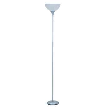 Living Accents Satin Metallic Torchiere Floor Lamp 72 in.