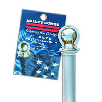 Valley Forge 60 in. L Aluminum Flag Pole Brushed