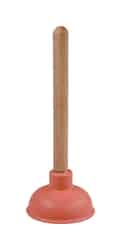 Cobra 9 in. L x 4 in. Dia. Plunger with Wooden Handle