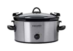 Crock Pot Cook and Carry 6 qt. Silver Stainless Steel Slow Cooker