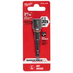 Milwaukee SHOCKWAVE IMPACT DUTY 7/16 inch drive in. x 2.5625 in. L Nut Driver 1/4 in. 1 pc. Hex