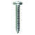 HILLMAN 1-1/4 in. L x 12 Phillips Zinc-Plated Pan Head Sheet Metal Screws 100 per box Steel