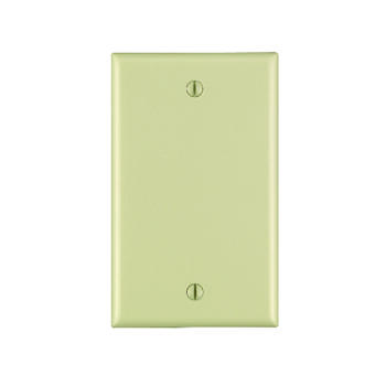 Leviton Ivory 1 gang Blank Nylon 1 pk Wall Plate