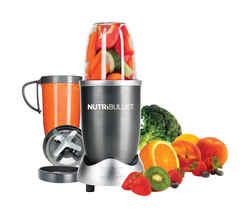 Magic Bullet Nutri Bullet Gray 24 1 speed Stainless Steel Blender and Food Processor