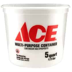 Ace Clear Plastic 5 qt. Bucket