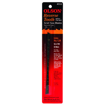 Olson 5 Carbon Steel 9.8 TPI 12 Scroll Saw Blade