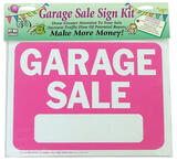 Hy-Ko English Garage Sale 9 in. H x 12 in. W Plastic Sign Kit